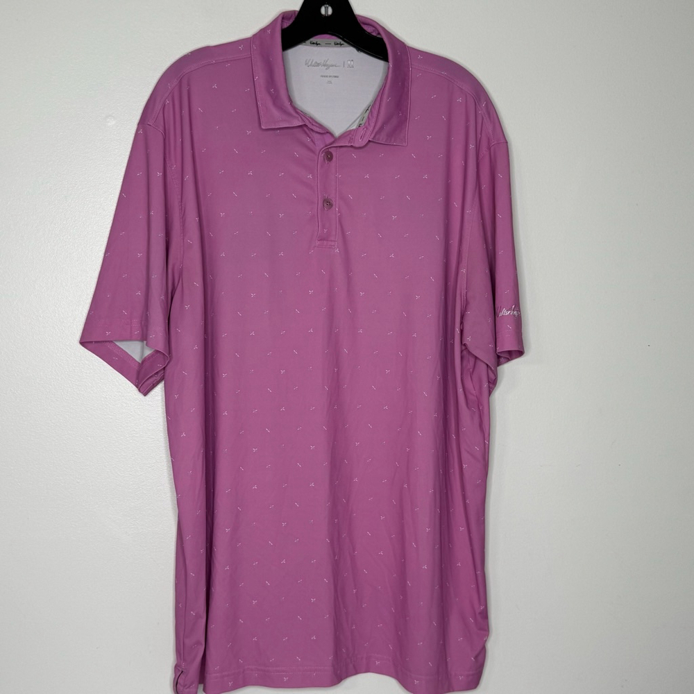 Walter Hagen Men's Performance 11 Novelty Print Golf Polo Shirt Size XL